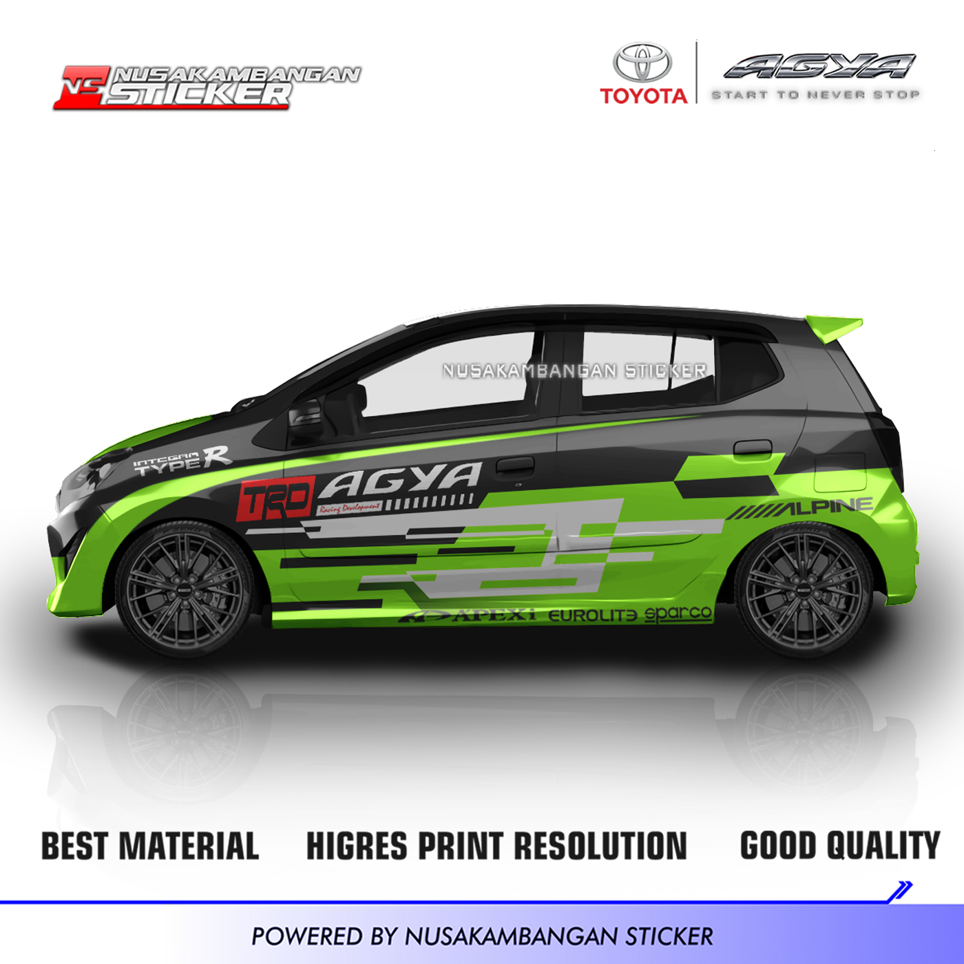 Agya 2014: Ikon Mobil LCGC dan Eksplorasi Modifikasi Stiker
