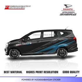 Cutting Stiker Mobil Daihatsu Sigra Black Tosca
