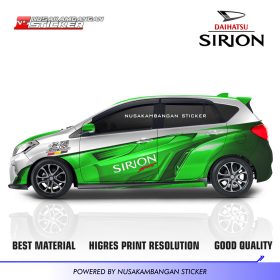 Stiker Mobil Daihatsu All New Sirion Sport Racing Hijau
